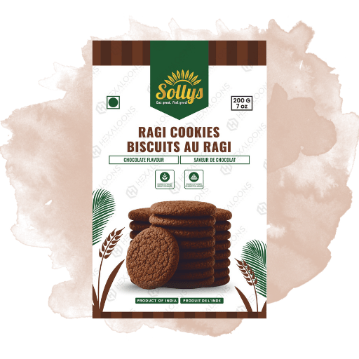 Ragi Cookies Biscuits Au Ragi (Chocolate Flavour)