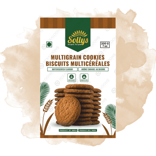 Multigrain Cookies Biscuits Multicereales (Buttescotch Flavour)